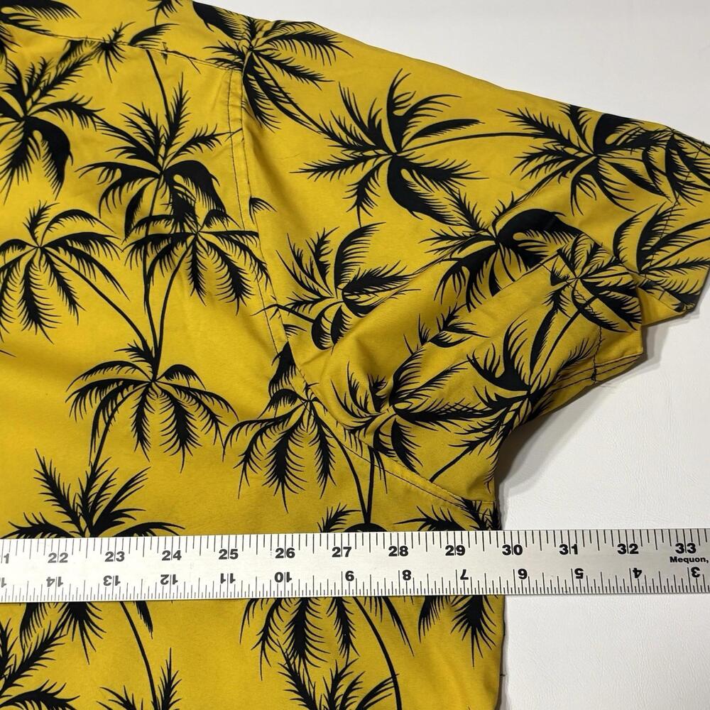Euow Men's 3XL Tropical Hawaiian Palm Leaf Shirt - Picture 8 of 9
